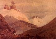 John Robert Cozens Between Chamonix and Martigny USA oil painting artist